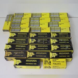 Sylvania Electronic Tubes in Yellow and Black